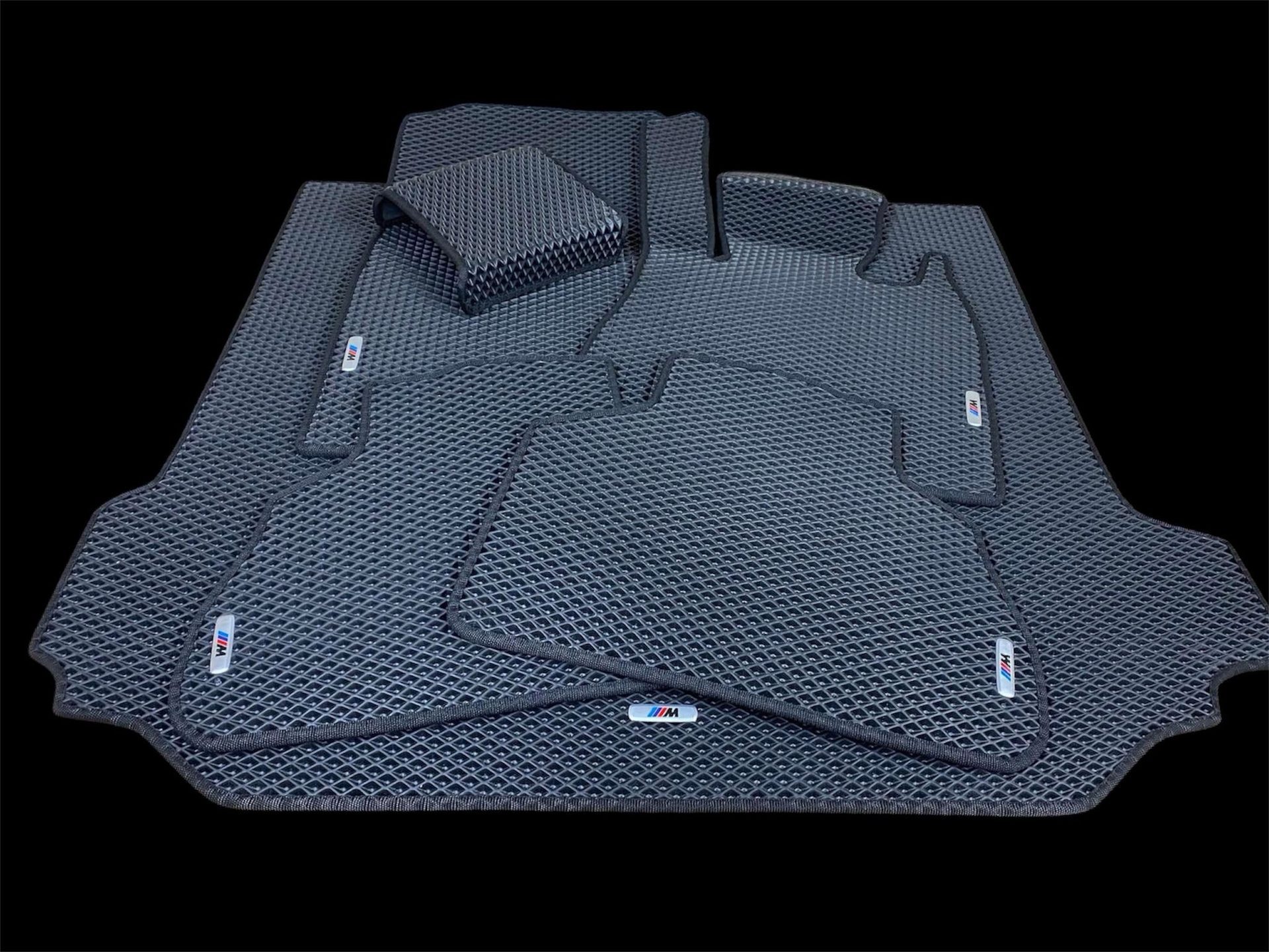 Custom EVA car mats with M-Sport badge, full bespoke set for one vehicle