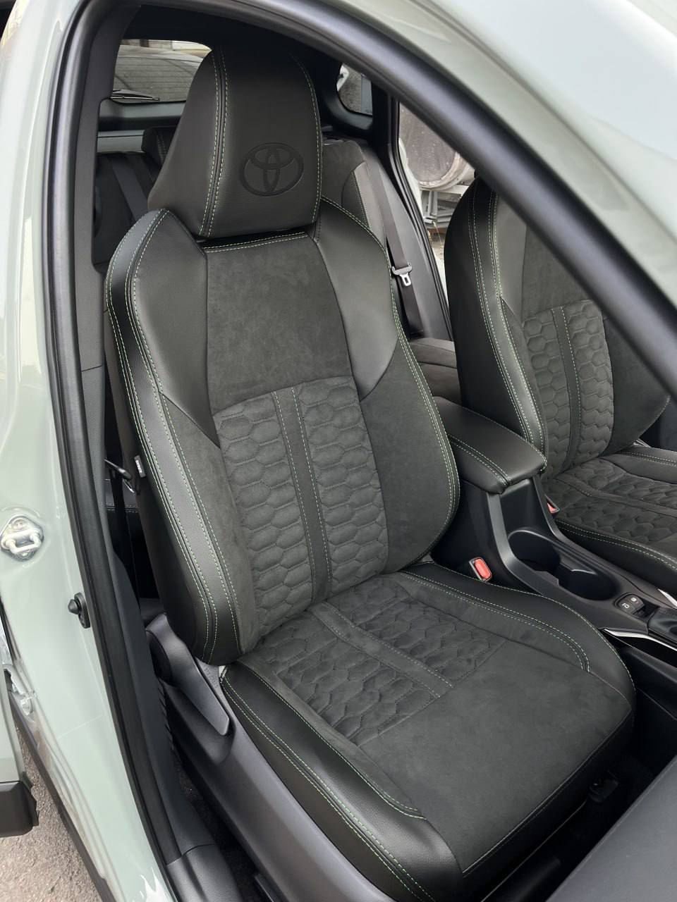 Skoda — alcantara diamond pattern