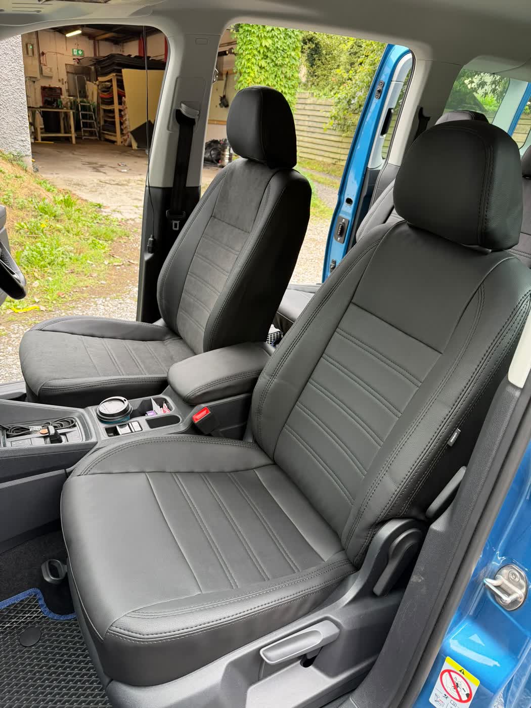 Black ECO leather, full front and rear set (1 of 3)